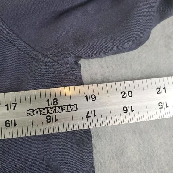 Harper Shirt Womens Large Blue Long Sleeve Flowy Relaxed Button Up Top - Picture 5 of 8